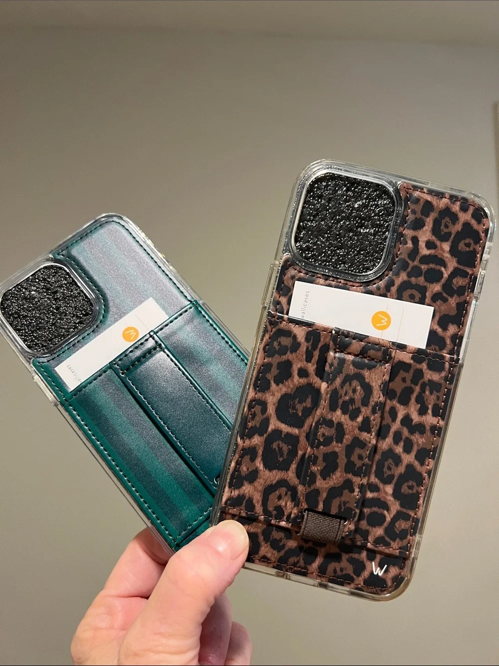Walli Case Bundle Leopard Evergreen Stripe Acta Collab IPhone 13 Pro Max New